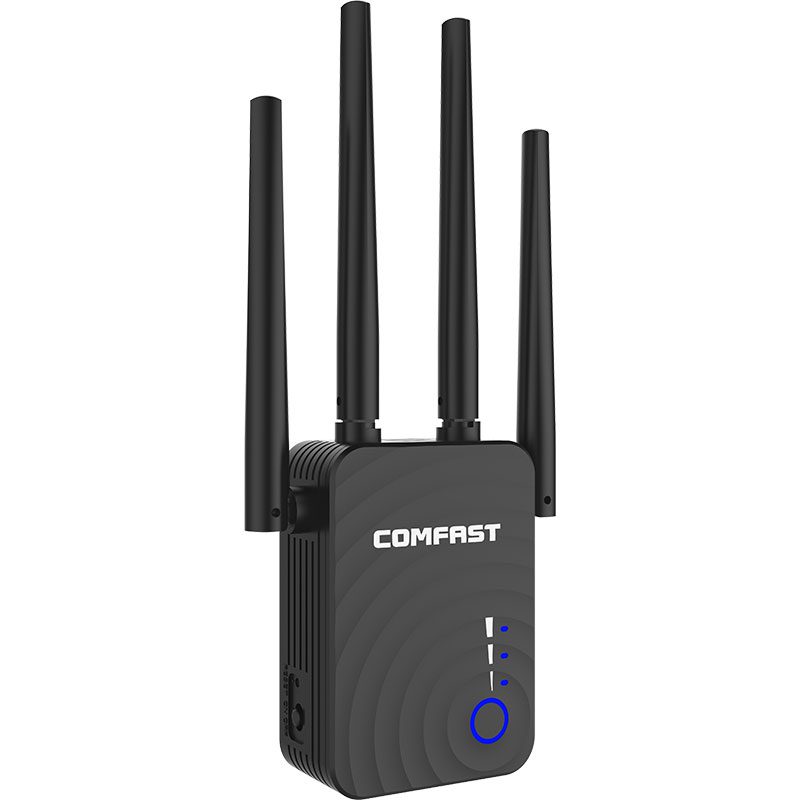 Front view of the COMFAST WIFI EXTENDER 1200mbps